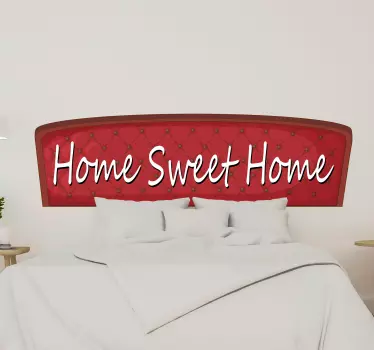 Home sweet home text  phrase wall sticker - TenStickers