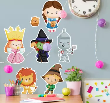Child wizard of oz fantasy wall sticker - TenStickers