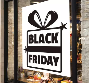 Festive Black Friday window sale sticker - TenStickers