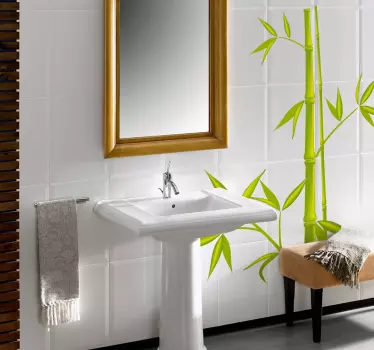 Koupelnová nálepka z bambusového stromu - TenStickers
