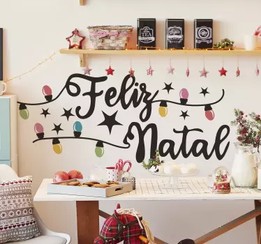 Autocolantes decorativos de Natal Papai noel ho - TenStickers