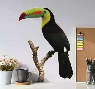 Tukan tegning fugl væg klistermærke - TenStickers