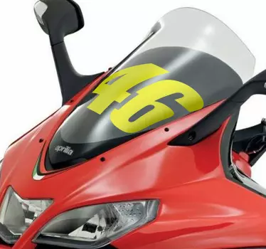 46 Valentino Rossi Motorcycle Decal - TenStickers