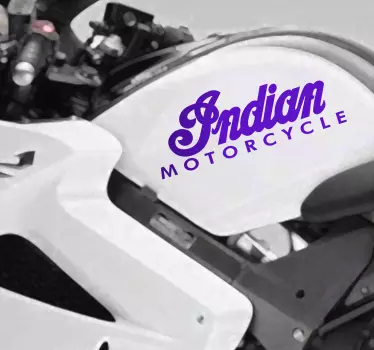 Vinilo moto logotipo Indian - TenVinilo