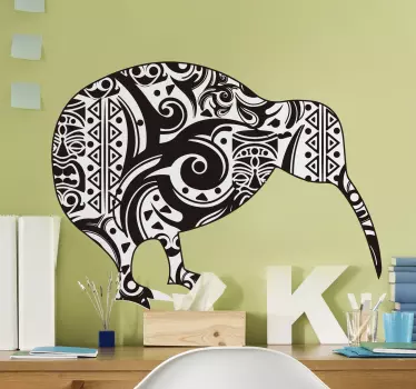 Maori kiwi art sticker for you! - TenStickers