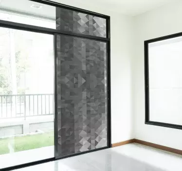 Abstrakte quadrate Wandtattoo Fenster - TenStickers