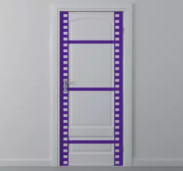 Roll Film Door Sticker - TenStickers