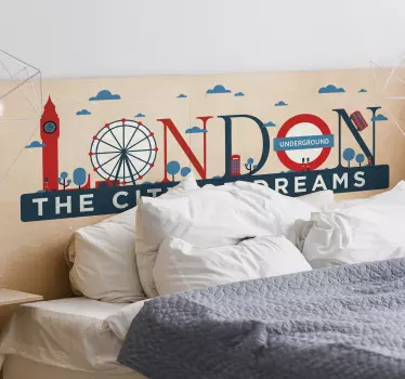 London city of dreams london wall sticker - TenStickers
