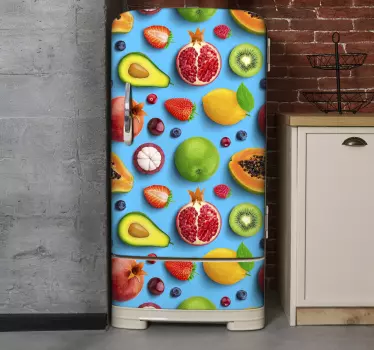 Fruits for kitchen fridge sticker - TenStickers