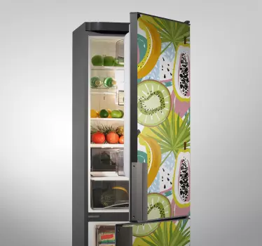 fruit refrigerator fridge sticker - TenStickers