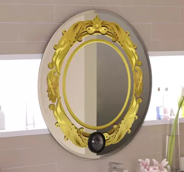 decorative ornamental sticker for mirror - TenStickers
