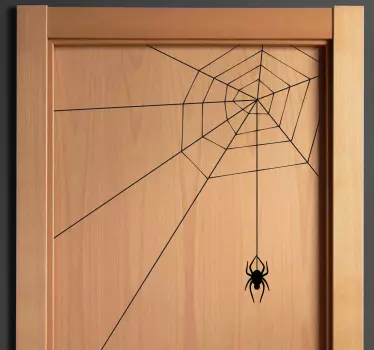 Spinne mit Spinnennetz Aufkleber - TenStickers