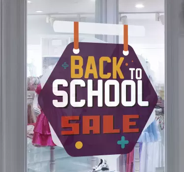 Back to school sale tags sale sticker - TenStickers
