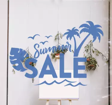 Summer sun sale sticker - TenStickers