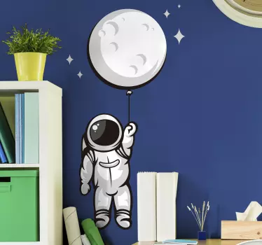 Astronaut in space  wall sticker - TenStickers