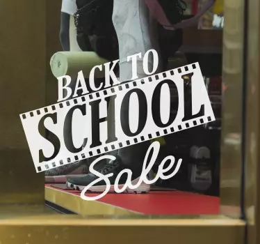 Back to school  Shop Window Sticker - TenStickers