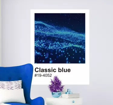 Klasické modré zdi umění nálepka - TenStickers