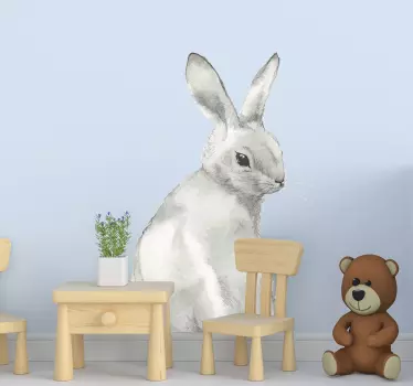 兔子兔子农场动物墙贴 - TenStickers