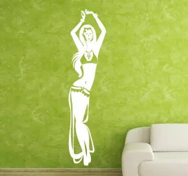 Sensual Belly Dancer Wall Sticker - TenStickers
