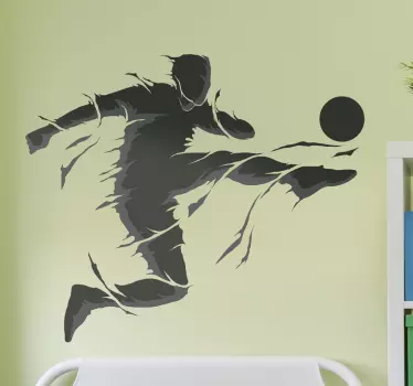 Football player sport wall decal - TenStickers
