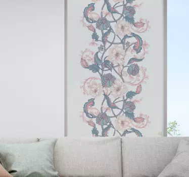 Magnolia flowers drawing window sticker - TenStickers