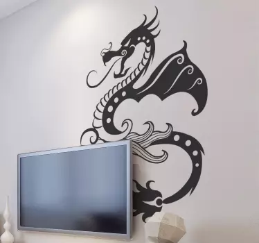 Adhésif mural dessin dragon - TenStickers
