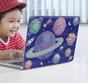 Colorful Astral Laptop sticker - TenStickers