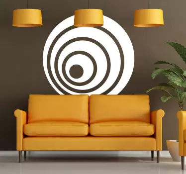 Sticker concentrische cirkels - TenStickers