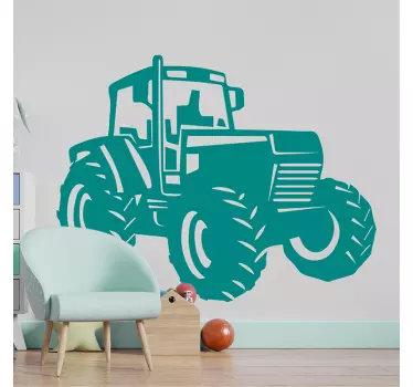 Zetro Tractor illustration sticker - TenStickers
