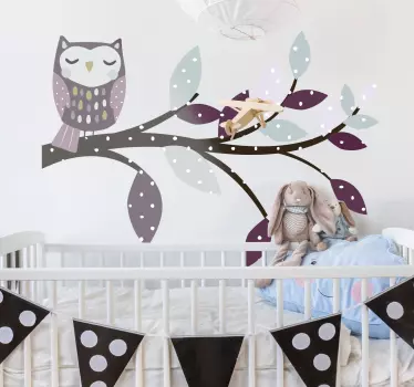 Owl Alphabet ABC Wall Decals Educational Wall Sticker Nursery Baby Room  Decor