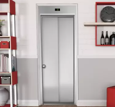 Hissin oven vinyyli tarra - Tenstickers