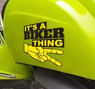 Biker things Motorcycle Decal - TenStickers