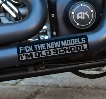 Old School Bikes Motorcycle sticker - TenStickers