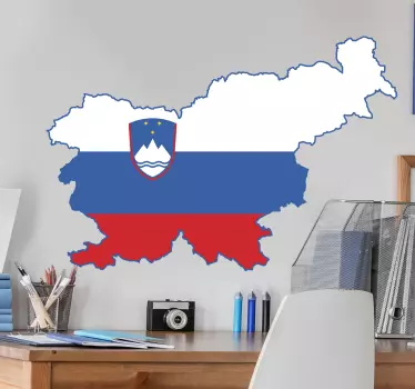 Nalepka zemljevida slovenije - TenStickers