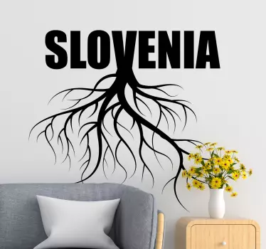Nalepka za stene slovenske korenine - TenStickers