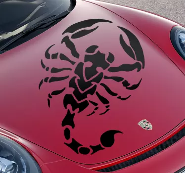 Naljepnica s vinom automobila scorpion - TenStickers