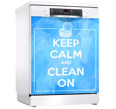 Dishwasher sentence keep calm appliance decals - TenStickers