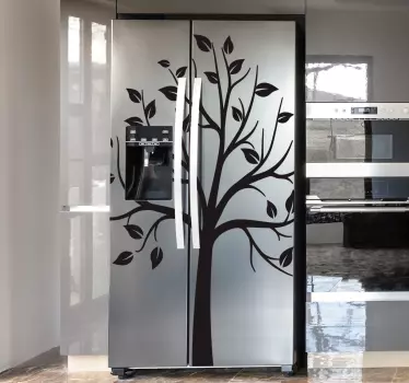 Tree with thin branches fridge sticker - TenStickers