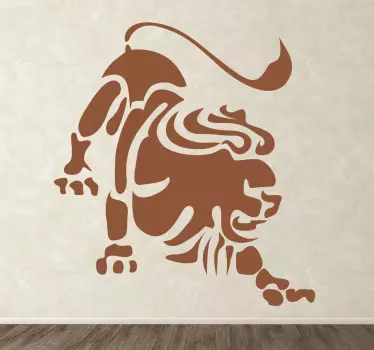 Sticker signe astrologique Lion - TenStickers