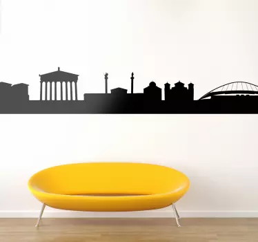 Athens Silhouette Decal - TenStickers
