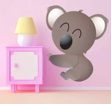 Kids Happy Koala Bear Wall Sticker - TenStickers