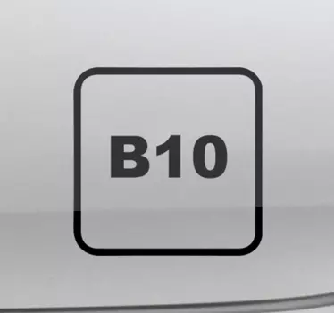 Diesel B10 car vinyl sticker - TenStickers