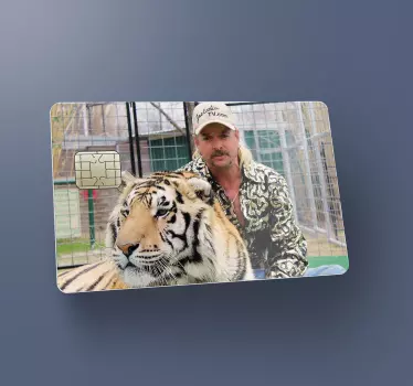 Sticker Carte bancaire Tiger King - TenStickers