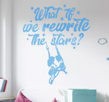 Rewrite the stars cinema wall sticker - TenStickers