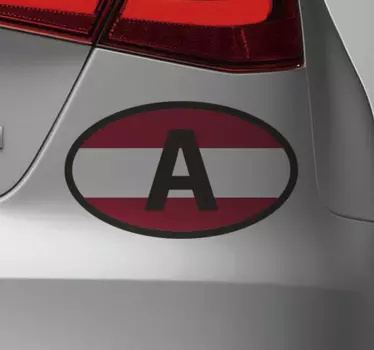 Autoaufkleber Österreich Auto Flagge - TenStickers