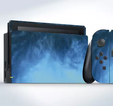 Nintendo Aufkleber Blaue Ölfarbe - TenStickers