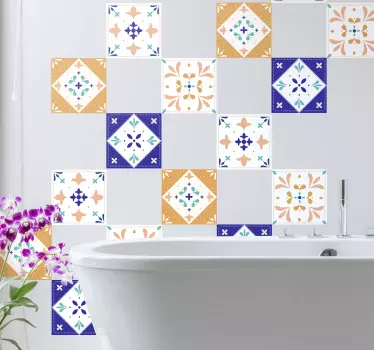 Classic palette tile sticker - TenStickers