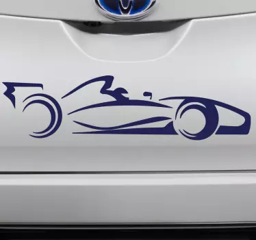Bolide sport Car vinyl Sticker - TenStickers