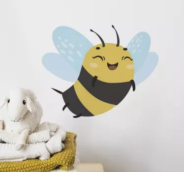 Honey Bee illustration sticker - TenStickers