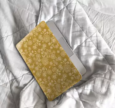 Samolepka na notebook s květinovým hejnem - TenStickers